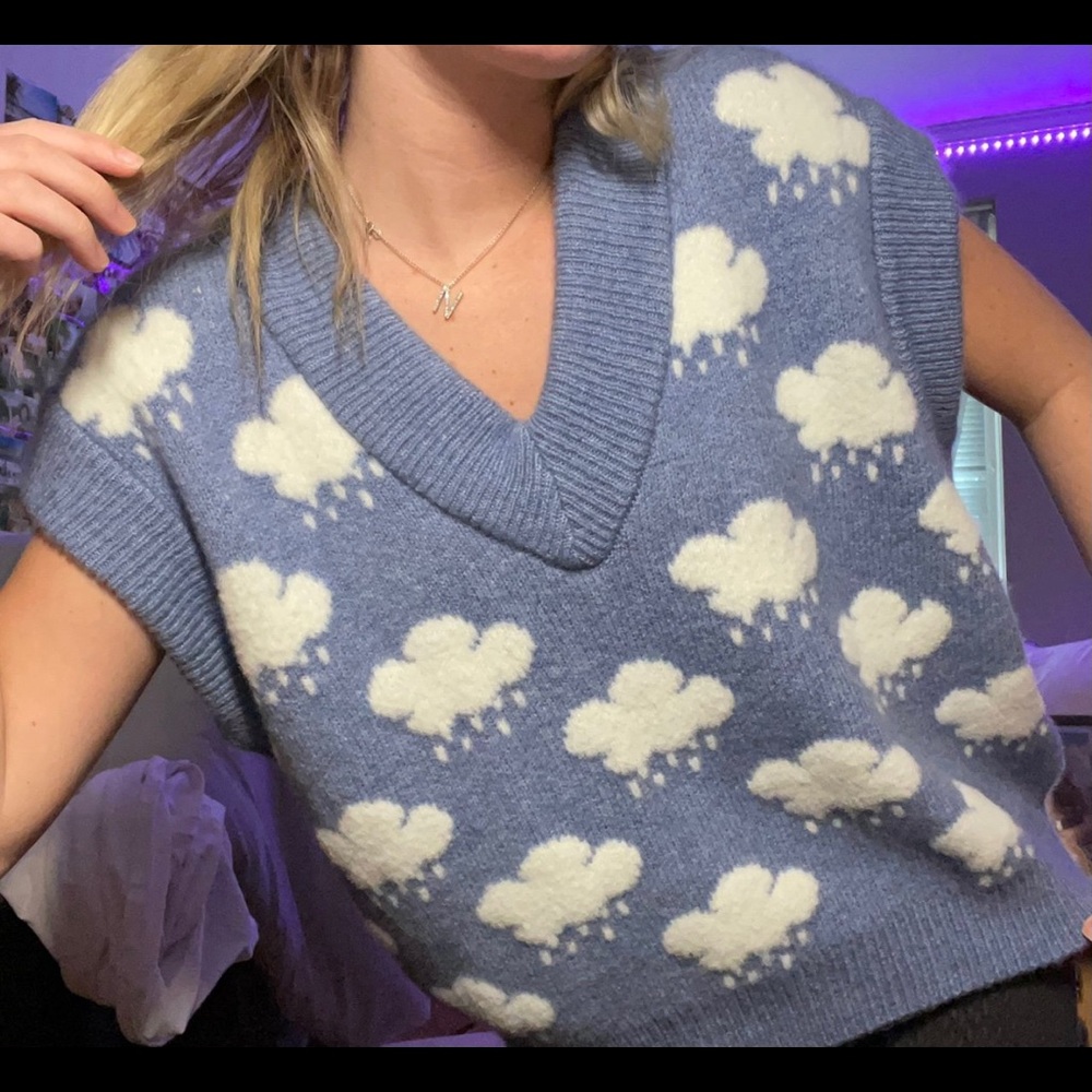 Zara Cloud Knit Sweater Vest